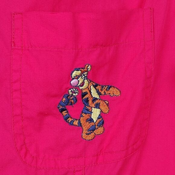 Disney Tigger Embroidered Sleeveless Button Front Blouse Top Size XL - Picture 3 of 10